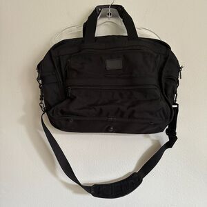 TUMI Black Nylon Bag Messenger Briefcase Laptop Travel Satchel Business
